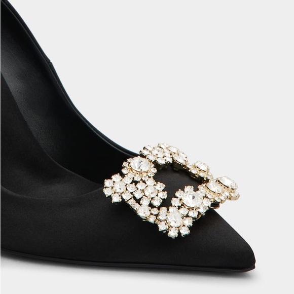 Roger Vivier Strass Buckle Pumps in Satin - Picture 13 of 14